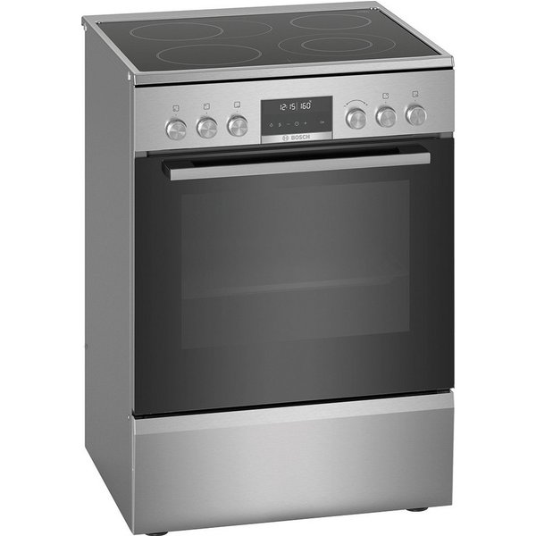 BOSCH Elektro-Standherd Edelstahl HKS79U250, mit 3fach-Teleskop-Auszug, Pyrolyse-Selbstreinigung, Versenkknebel, Pyrolyse-Selbstreinigung, Glaskeramik, AutoPilo