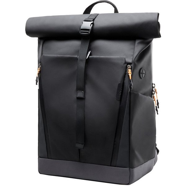 Inateck Laptoprucksack RollTop Herren Damen 25-30L, Spritzwassergeschützt Schulrucksack, mit 17 Zoll Laptopfach