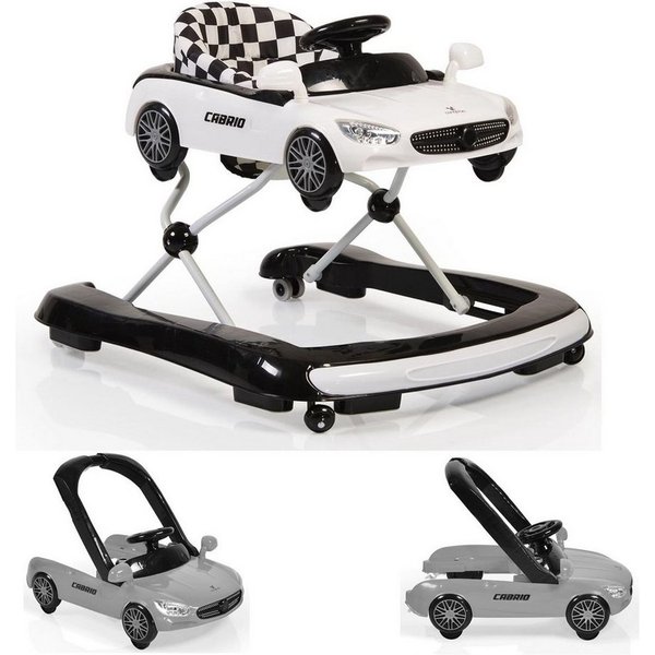 Cangaroo Lauflernhilfe Cabrio 2 in 1, Licht, Silikon, Auto-Design, Armaturenbrett, Silikon-Stopper