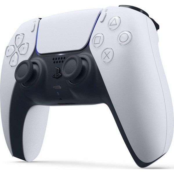 Playstation PS5 DualSense Wireless Controller weiß + SA DualSense Wireless-Controller (inkl. 2x Stickabdeckung/Schutz (Farbe zufällig)
