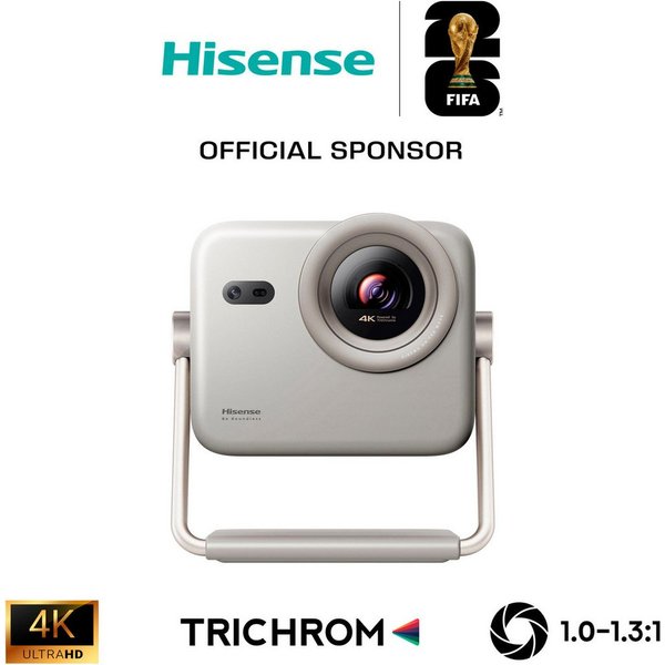 Hisense M2 PRO DLP-Beamer (1300 lm, 1000:1, 3840 x 2160 px, Hisense M2 PRO 4K UHD Laser Mini Projektor)