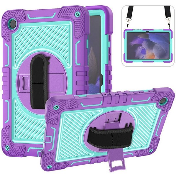 Wigento Tablet-Hülle Für Samsung Galaxy Tab A9 Plus aufstellbare 360 Grad Hybrid Tasche