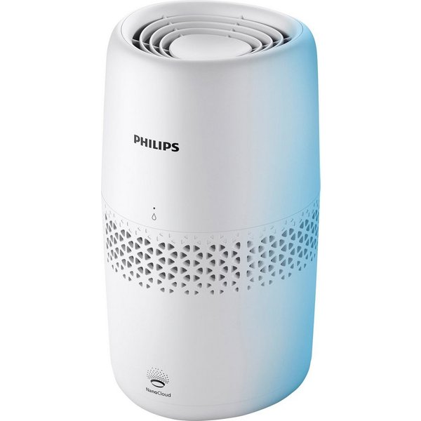 Philips Luftbefeuchter HU2510/10 2000 Serie, 2 l Wassertank, für 31 m² Räume, mit NanoCloud-Technologie