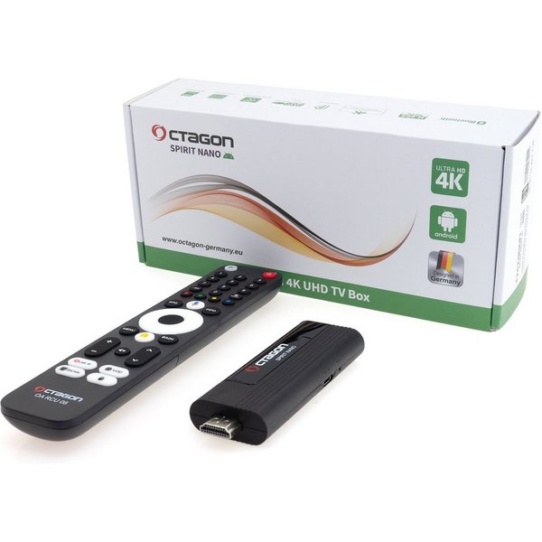 OCTAGON Streaming-Box Octagon Spirit Nano 4K UHD Android TV 11 Streaming Stick