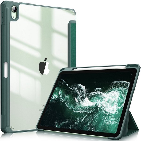 Fintie Tablet-Hülle für iPad Air 11'' M4/M3/M2(2026/2025/2024), iPad Air 5/4 Gen 2022/2020 10.9 Zoll, mit Stifthalter, Hülle mit transparenter Hartschale auf de