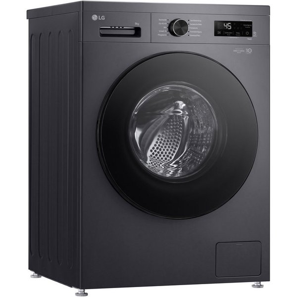 LG Waschmaschine VB F4WB309YB, 9 kg, 1400 U/min, Freistehend mit Unterbaumöglichkeit