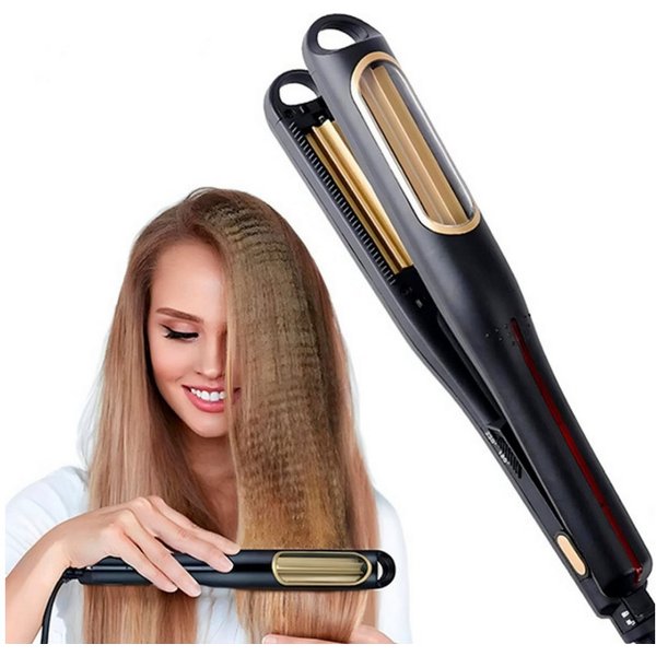 Dilara Welleneisen Original Crimping Wave Kreppeisen für Haare - Haarglätter für Locken Keramikbeschichtung, Salon-Volumen in Minuten – perfekte Wellen ohne gro