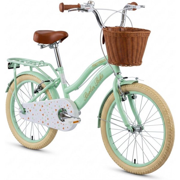 BERLIN BIKE Kinderfahrrad Harmony 16 Zoll für Jungen und Mädchen mit Stützräder, 1 Gang, 1 Gang, Spielerisch Balance und Motorik fördern