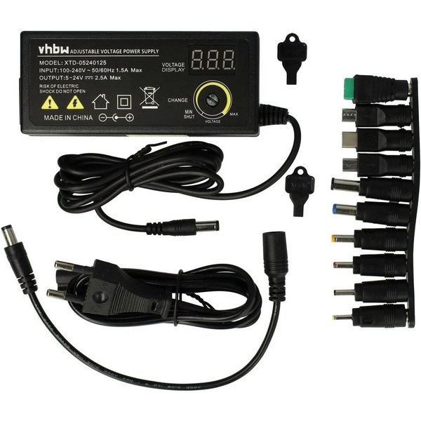 vhbw Netzteil für Notebook / Computer / Router / Smartphone / Universal-Netzteil