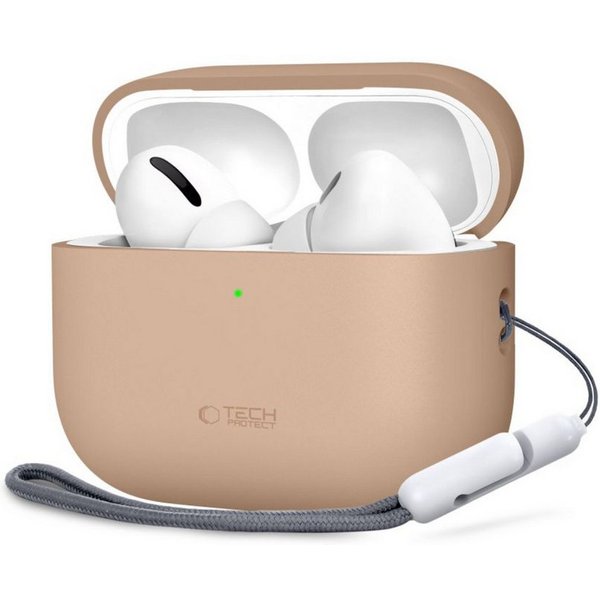 TECH PROTECT Kopfhörer-Schutzhülle Silikonhülle für AirPods Pro 3, Passgenauer Rundumschutz für das Ladecase
