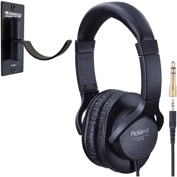Roland Audio Roland RH-5 mit Wand-Halterung HiFi-Kopfhörer