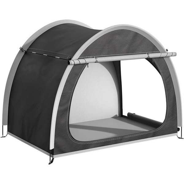 GarveeMore Gerätezelt Fahrradzelt für 3-4 fahrräder,Tragbare Faltbare Lagerzelt, wasserdichte&Anti-UV fahrradzelt,Garage/Garten Lagerzelt,210x150x165cm
