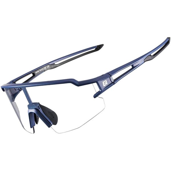 ROCKBROS Fahrradbrille Sport Sonnenbrille für Männer und Frauen, (photochromatisch Sonnenbrille, 1-St., Gummi-Nasenpads), UV Schutz 400