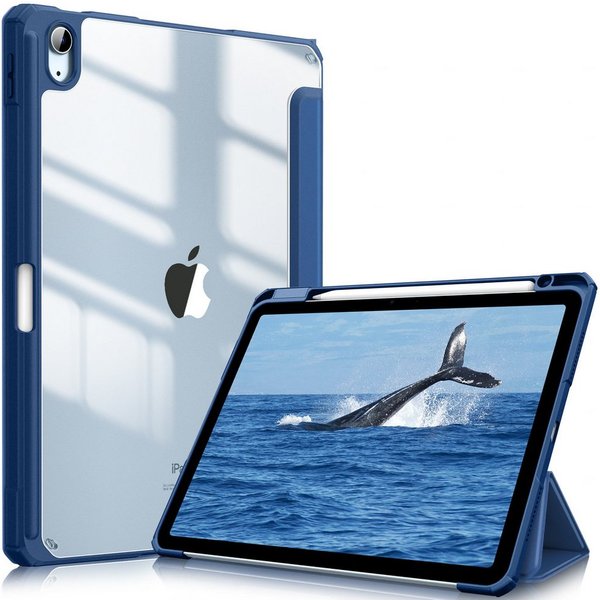 Fintie Tablet-Hülle für iPad Air 11'' M4/M3/M2(2026/2025/2024), iPad Air 5/4 Gen 2022/2020 10.9 Zoll, mit Stifthalter, Hülle mit transparenter Hartschale auf de