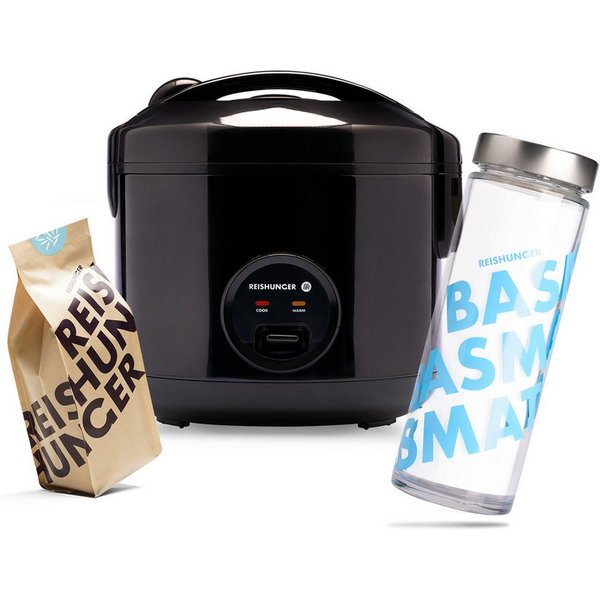 Reishunger Reiskocher Basis – 1,2 L – mit Keramikbeschichtung – bis zu 6 Portionen, 500 W, Mit Warmhaltefunktion für bis zu 8 Stunden