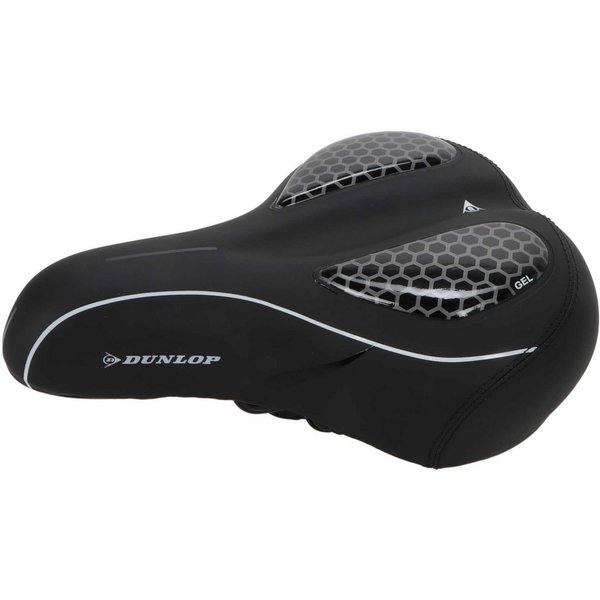 Dunlop Fahrradsattel Fahrradsattel gepolstert (Sattel ergonomisch geformt, 1-tlg), Fahrradsattel für Damen und Herren