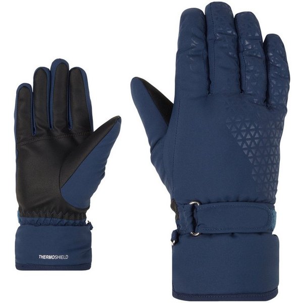 Ziener Skihandschuhe KISAR-Z AQUASHIELD® DAMEN wasserdicht, winddicht, atmungsaktiv, warm, weiches Fleece-Futter