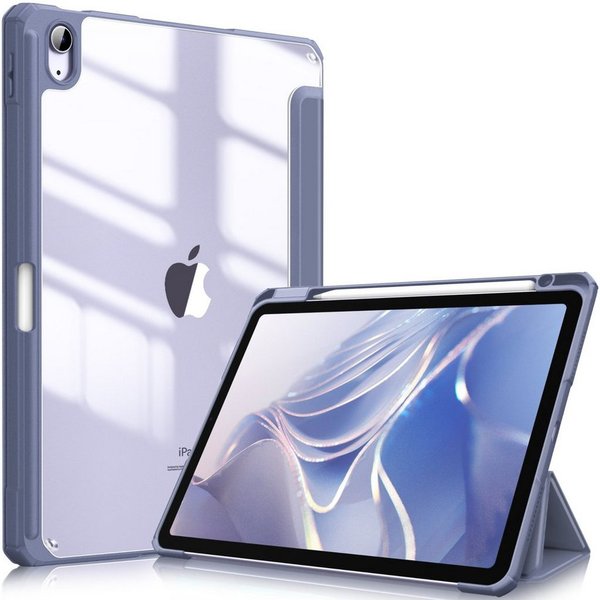 Fintie Tablet-Hülle für iPad Air 11'' M4/M3/M2(2026/2025/2024), iPad Air 5/4 Gen 2022/2020 10.9 Zoll, mit Stifthalter, Hülle mit transparenter Hartschale auf de