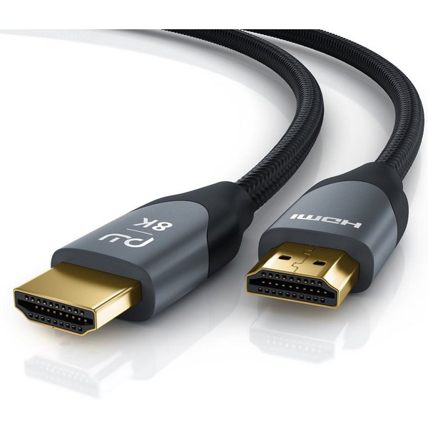 Primewire 8K, Premium, Nylonummantelung, 7680 x 4320 @ 120 Hz mit DSC - 3m HDMI-Kabel, 2.1, HDMI Typ A (300 cm), Ultra High Speed, eARC, HDCP, ideal für Gaming,