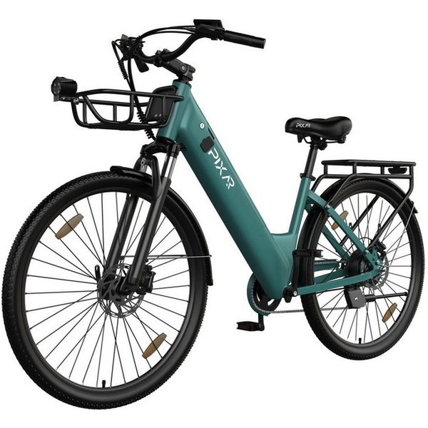 PIXAR E-Bike C1 PRO 250W 36V 18Ah Elektrofahrrad mit Scheibenbremsen, 7 Gang, 648,00 Wh