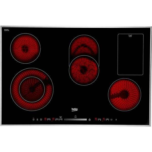 BEKO Elektro-Kochfeld HIC 85502 TX, Slide-Touch Tasten: Steuern durch direktes Antippen oder entlangfahren
