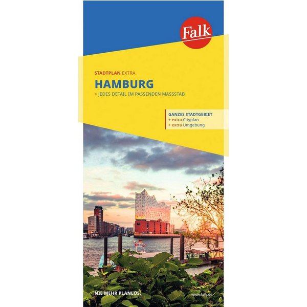 Falk Stadtplan Extra Hamburg 1:25.000 mit Ortsteilen von Ahrensburg, N / diverse
