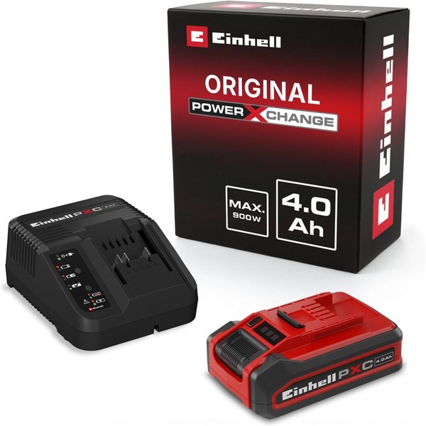 Einhell 4Ah PLUS PXC Starter Kit Akku Starter-Set, 18 V, 4 Ah, inkl. Ladegerät