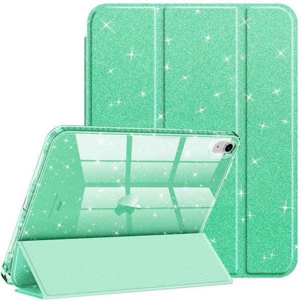 Fintie Tablet-Hülle für iPad 11 Generation 11 Zoll 2025(A16), iPad 10 Generation 2022, mit Stifthalter, Glitzernde Stoßfeste Case mit Glänzende Rückseite
