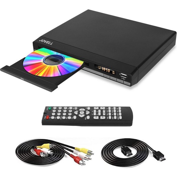 ele eleoption DVD-Player 1080P HD mit HDMI, USB, AV-Ausgang, regionenfrei DVD-Player