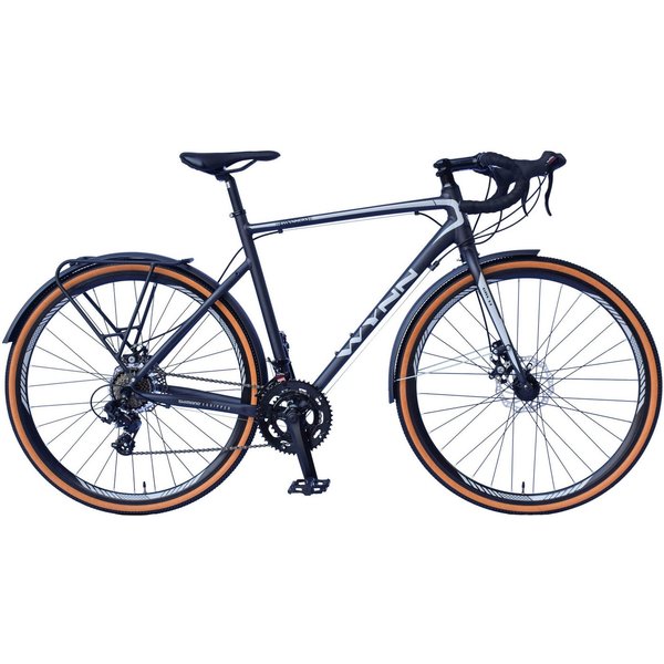 WYNN Gravelbike GRL1.1, 14 Gang Shimano Tourney Schaltwerk, Kettenschaltung