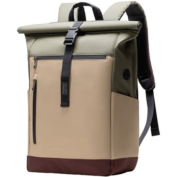 Inateck Laptoprucksack RollTop Rucksack Herren Damen 25L-30L Schulrucksack, rucksack wasserdicht