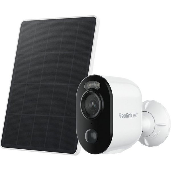 Reolink Überwachungskamera 4K Akku WLAN Argus 3 Ultra mit Solarpanel (Innenbereich, Außenbereich, 8MP Farbnachtsicht,5/2,4 GHz Wifi,Intelligente Erkennung,2-Weg