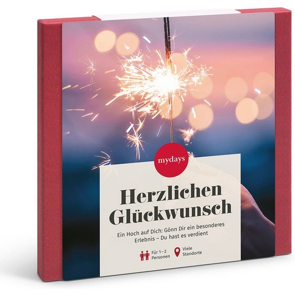 mydays Erlebnisgutschein Geschenkbox Herzlichen Glückwunsch, Herzlichen Glueckwunsch - Zeit fuer besondere Momente