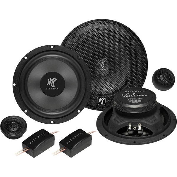 Hifonics Vulcan VX6.2E 16,5cm 2-Wege Komponenten Lautsprecher System Auto-Lautsprecher (100 W)