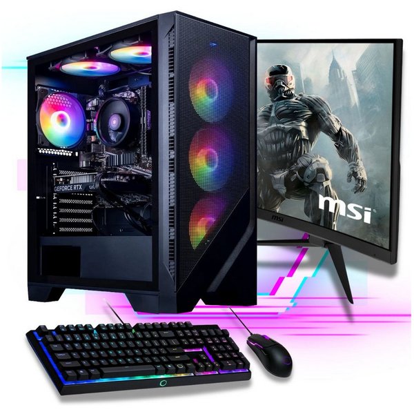 Meinpc Ryzen 9 mit GeForce RTX 5060 Gaming-PC-Komplettsystem (AMD Ryzen 9 7900, RTX 5060, 32 GB RAM, 1000 GB SSD, Gaming, Gamer, DDR5)
