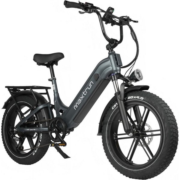 Vankel E-Bike Cityrad Camel E-Fahrrad Damen u. Herren 864WH Pedelec, 48V 18AH 120 km, Kettenschaltung, Heckmotor, 864 Wh, (Beleuchtungsset mit Batterieladegerät