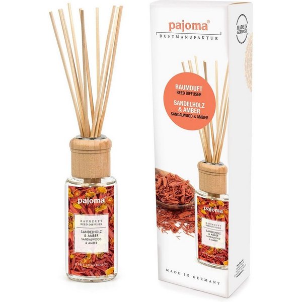Levandeo® Luftbefeuchter, Raumduft 100ml Sandelholz Amber Lufterfrischer Duftstäbchen