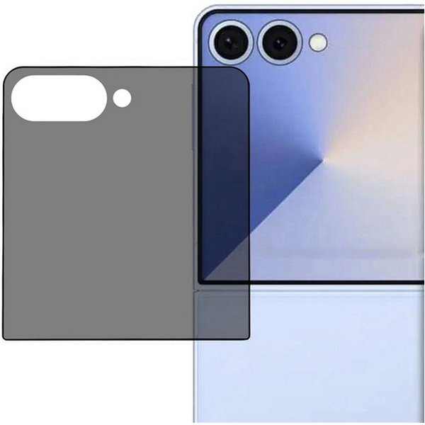 Wigento Displayschutzglas Privacy 1x für Samsung Galaxy Z Flip8 Display 9H Hartglas Blickschutz für Samsung Galaxy Z Flip8 5G, Privacy Display Schutz Glas