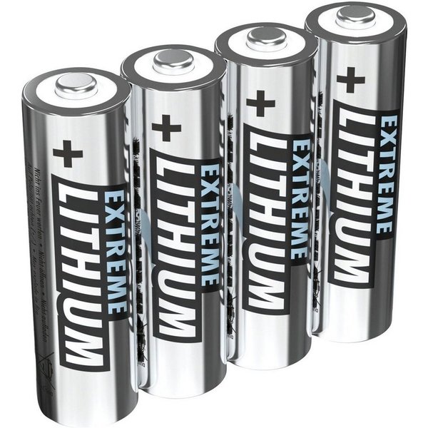 ANSMANN AG Batterie Extreme Lithium Mignon AA 4er Pack Batterie