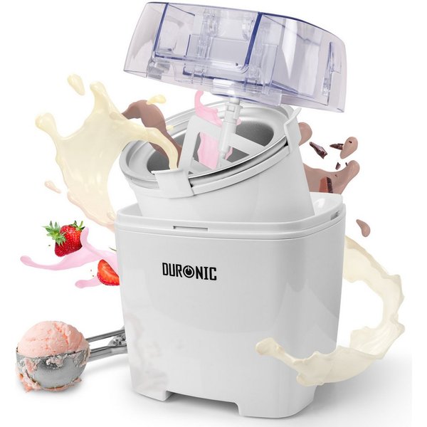 Duronic Eismaschine, IM540 Eismaschine, Gefrierbehälter mit 1,5 L Fassungsvermögen