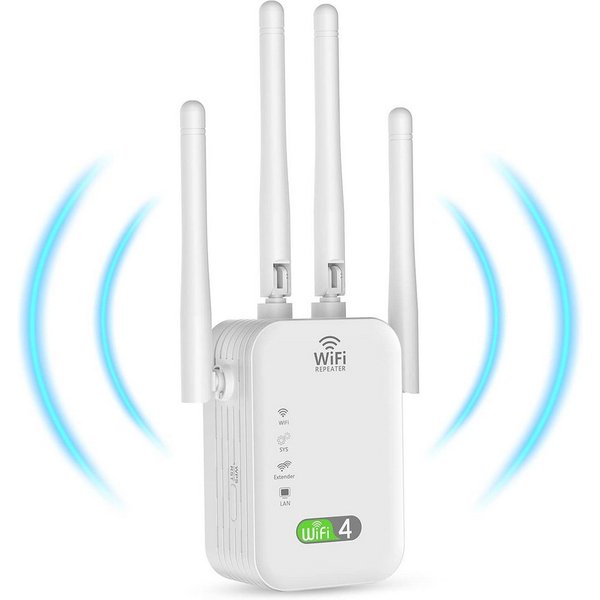 Athlix WLAN-Repeater 1200 MBit/s 5GHz Signalverstärker WiFi Booster Extender WLAN-Repeater, Booster Extender WLAN-Repeater, 2 Lan-Anschlüsse