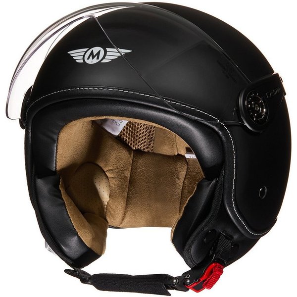 MOTO HELMETS Motorradhelm Jethelm Motorradhelm, Helm für Motorrad, Roller & Scooter, Schnellverschluss, nur 1050g