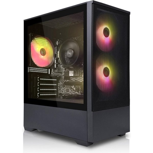 SYSTEMTREFF Basic Gaming-PC (AMD 5700G 5700G, RX Vega 8, 16 GB RAM, 500 GB SSD, Luftkühlung)