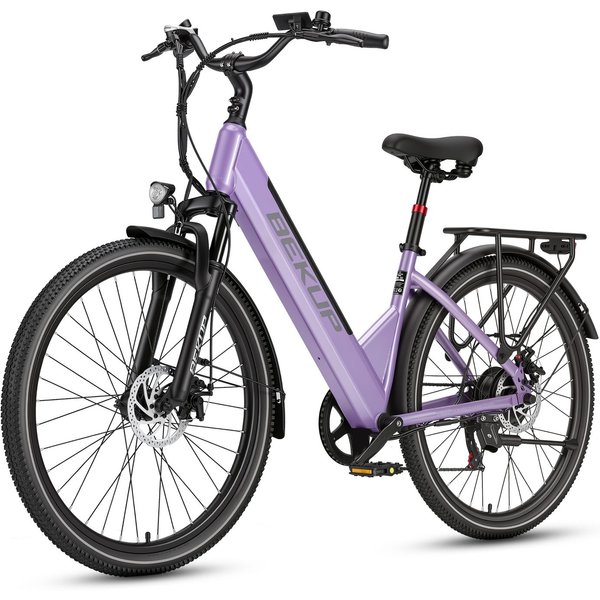 Vankel E-Bike Cityrad 26 Zoll City-E-Bike für Damen und Herren, 522 Wh, 120 km, 45 Nm, 7 Gang Shimano Shimano Tourney TZ Schaltwerk, Kettenschaltung, Heckmotor,