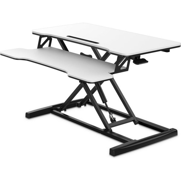 FITUEYES Monitorständer 91,5 cm breite, Bildschirmerhöhung, Schreibtischaufsatz, (höhenverstellbar, mit integrierter Handy-Nut, rutschfeste Füße)