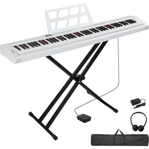 LALAHO Digitalpiano E Piano 88 Tasten, Keyboard für Kinder und Erwachsene, Dual-Bluetooth, mit/ohne Ständer, für Kinder und Erwachsene