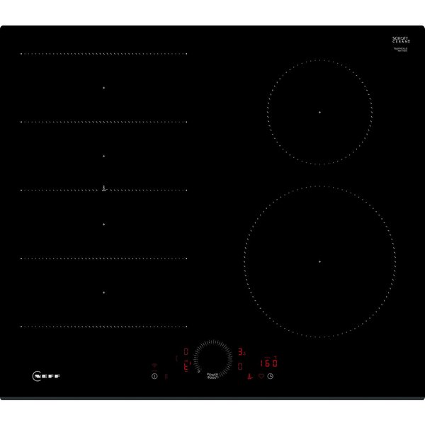 NEFF Induktions-Kochfeld N 70 T66FHE4L0, Twist Touch® Steuerung per Fingerdreh und intuitive Flexzonen