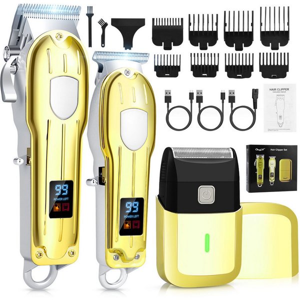 CkeyiN Pro Haar- und Bartschneider Haarschneidemaschine 3-in-1 Haarschneide set Elektrorasierer, Professionelle und Trimmer- Haarschneider Set für Herren, Kabel