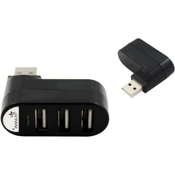 Bolwins O39 USB 2.0 Hub 3x Port Verteiler Adapter drehbar 180° für PC Laptop USB-Adapter USB-A zu USB Typ A, 0 cm, 3-Port USB-Hub, LED-Anzeige, 180° drehbar, Pl