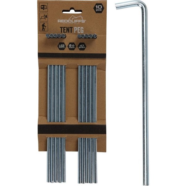 Progarden Zelthering Bodenanker Hering Erdnagel Zeltnagel Erdanker, (Set, 10-St., Packung), 10tlg, Camping, Metall, Zelten, Zubehör